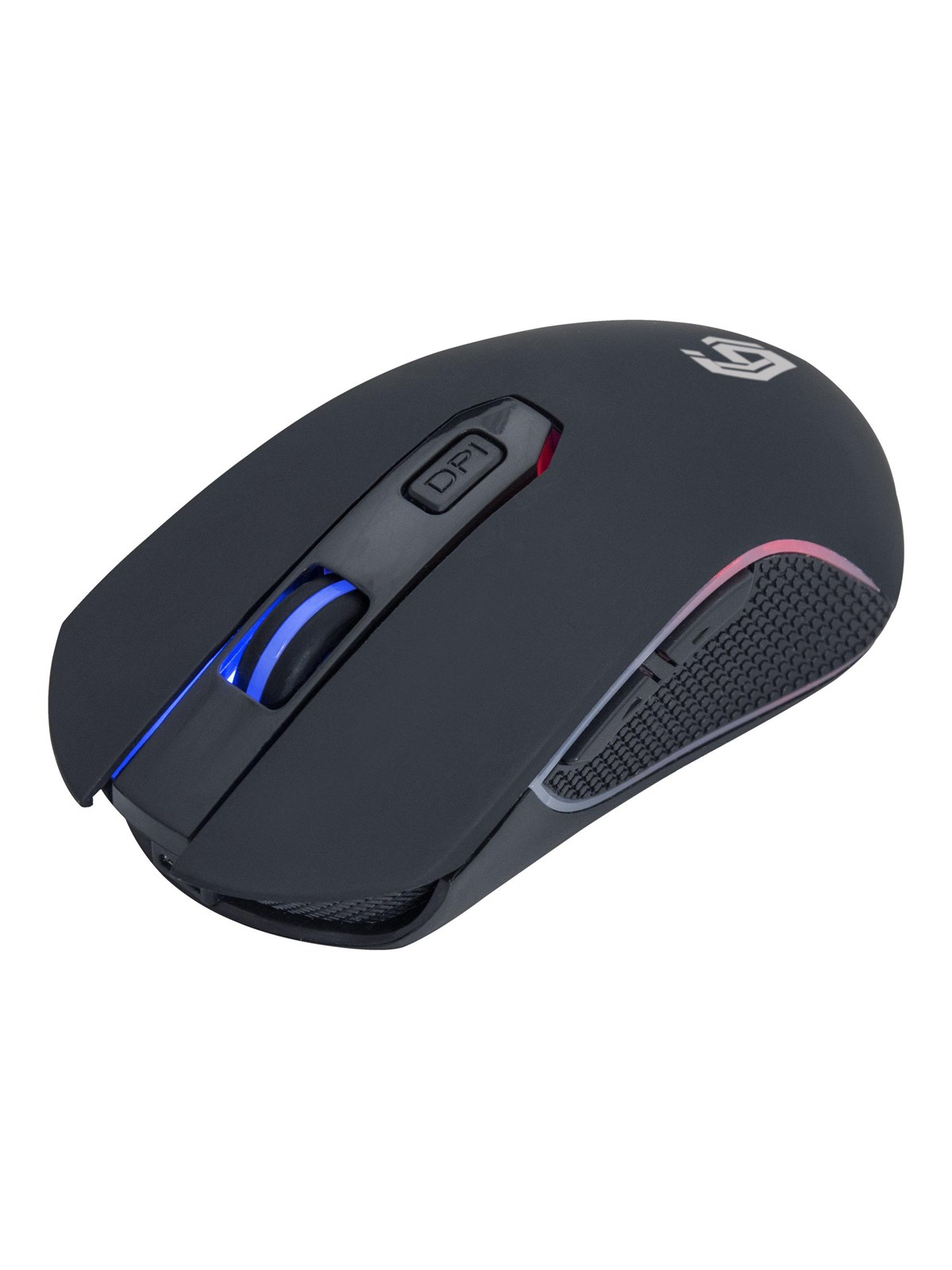 Gembird "Firebolt" - mouse - rechargeable RGB - 2.4 GHz - black - Maus (Schwarz)