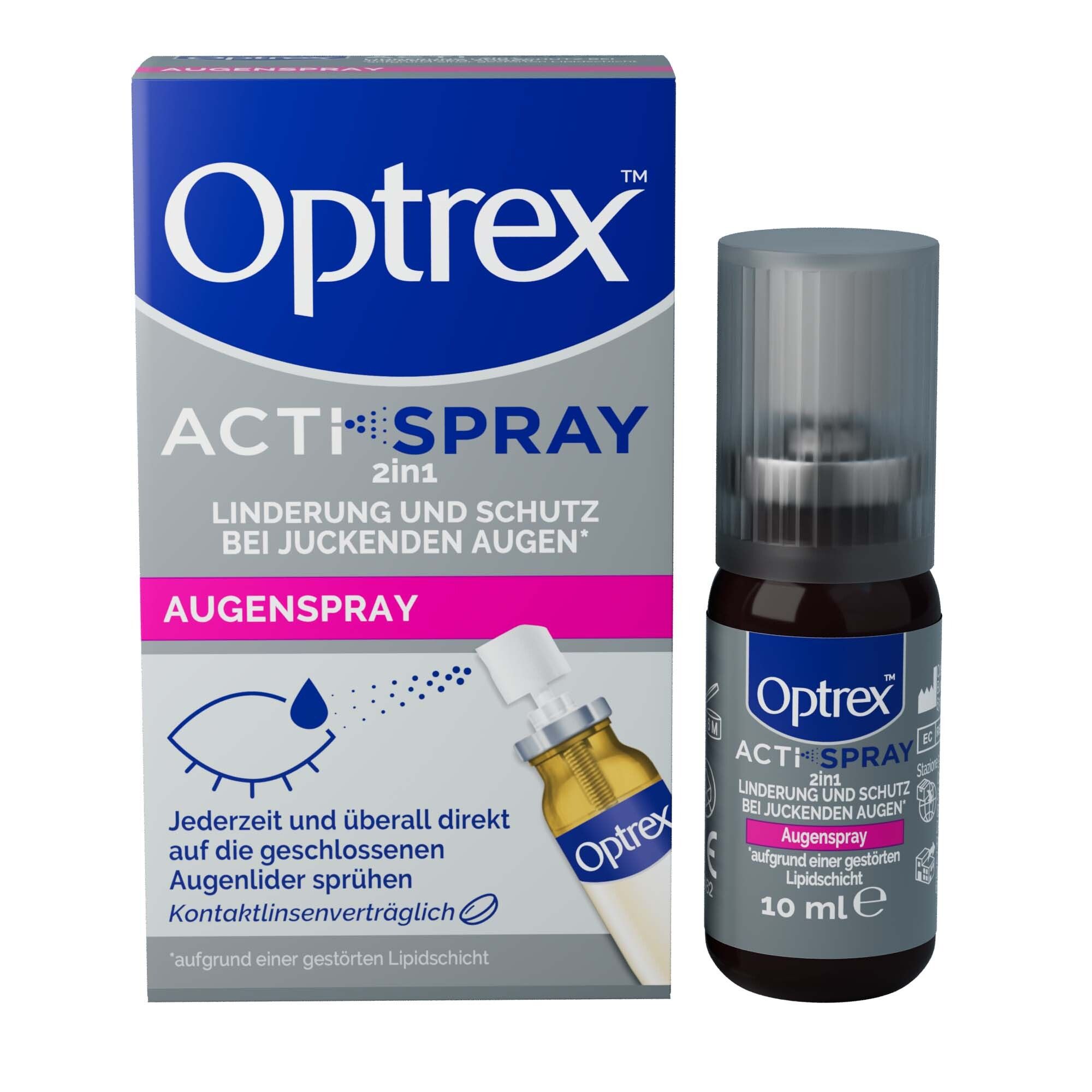 Optrex ActiSpray 2in1 f.trockene+gereizte Augen 10 ml Spray