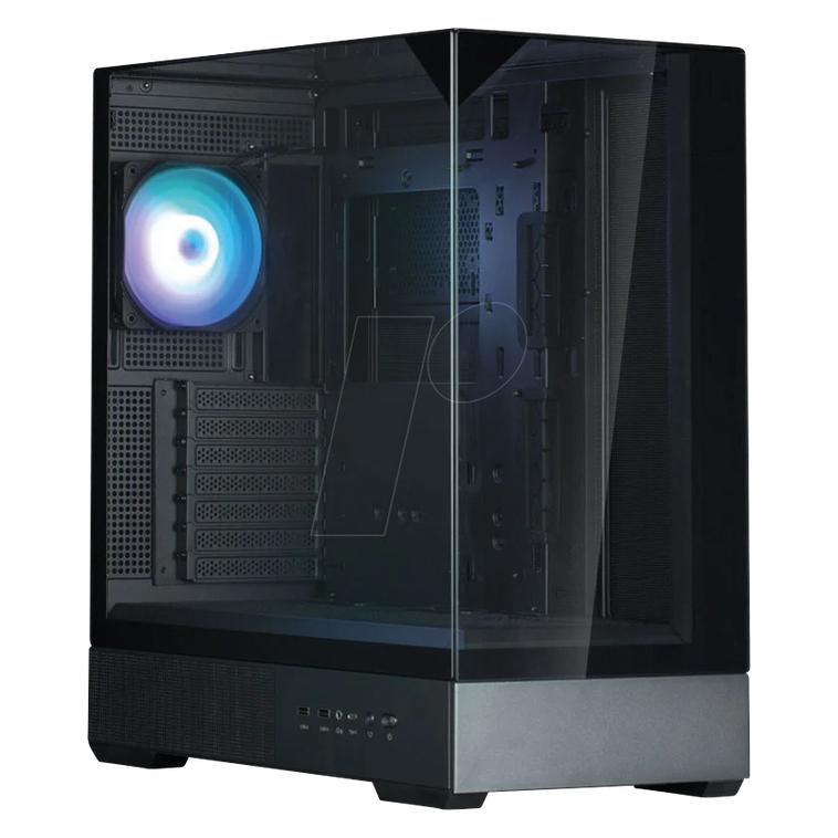 Zalman Boitier Moyen Tour ATX P40 Prism RGB avec panneaux vitrés (Noir) (ATX, mATX, Mini-ITX) (P30 PRISM BLACK)