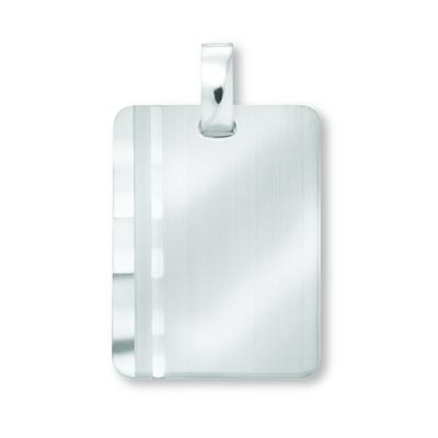 Kettenanhänger ONE ELEMENT "Gravurplatte Anhänger aus 925 Silber", silber, Schmuckanhänger, Damen, Silber 925 (Sterlingsilber), Kettenanhänger, Kleines Statement – persönlich, stilvoll, alltagstauglich