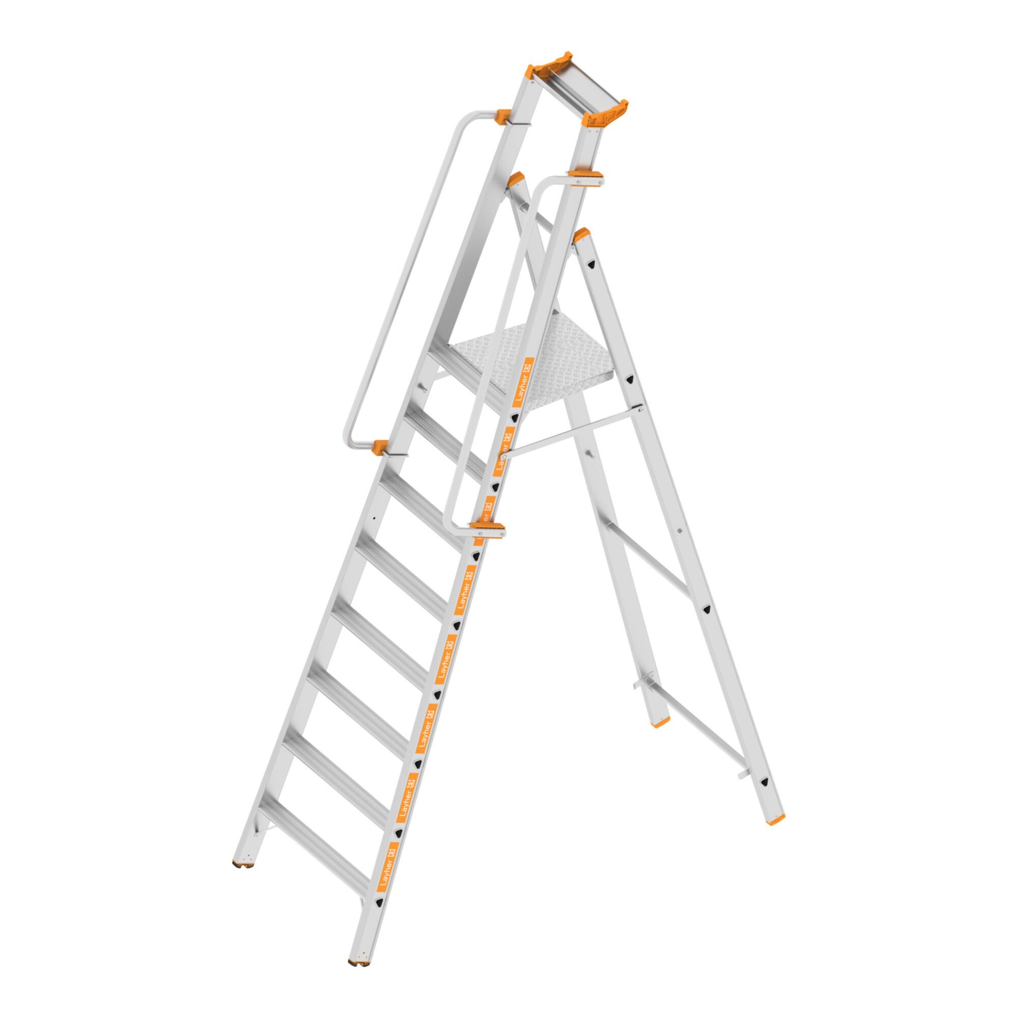 Layher Plattformleiter TOPIC 1074.5 8 Stufen konisch (1074508)