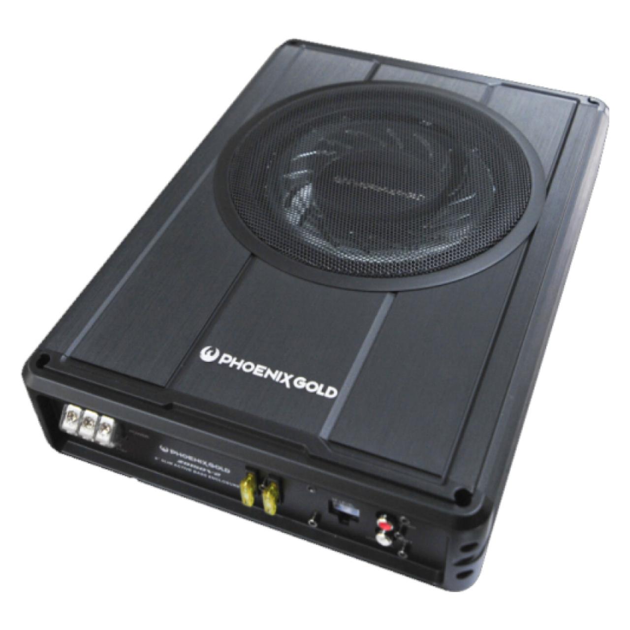 Rodin Phoenix Gold Z8150V2 Untersitz Activ 8' Subwoofer Bassbox mit Verstärker (300 W) (Z8150V2)