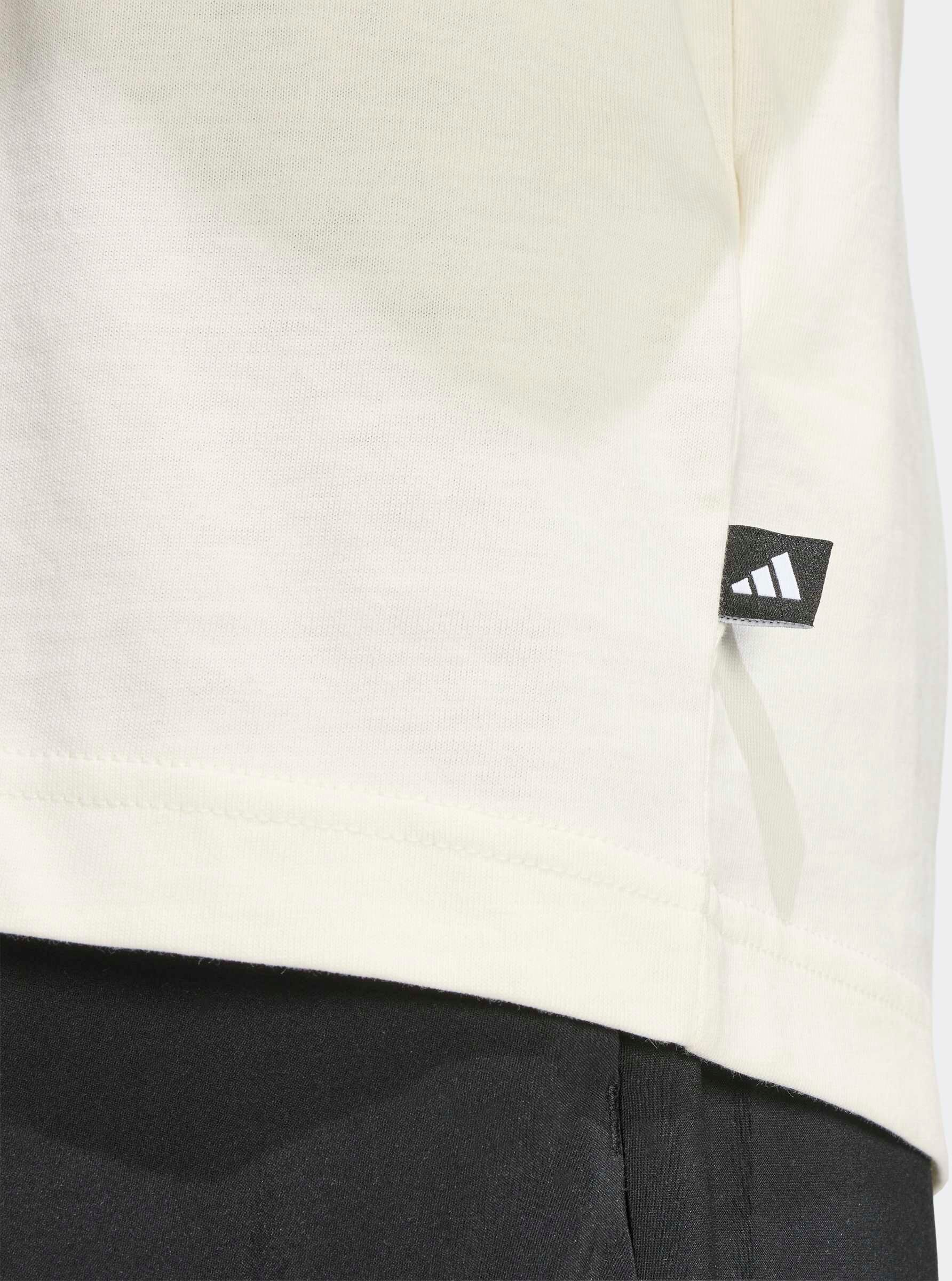 T-Shirt ADIDAS SPORTSWEAR "SNACK COOKIE GRAFIK", Herren, Gr. S, sanftes weiß, Obermaterial: 100% Baumwolle, normal, Rundhals, Shirts T-Shirt sanftes weiß S