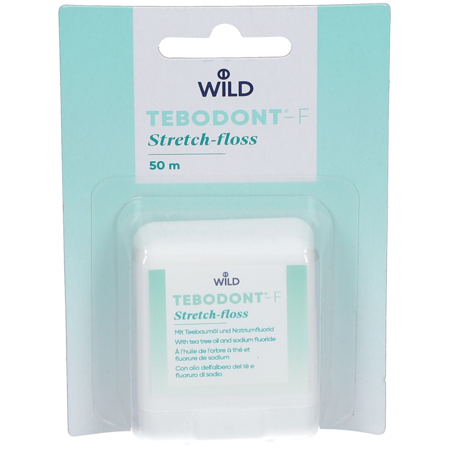 Tebodont-F Stretch Zahnfaden 50m 1 St Zahnseide