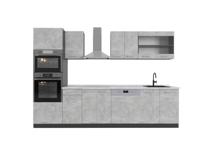 Vicco Küchenzeile R-Line, Beton, 300 cm