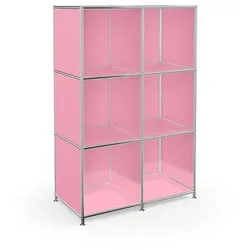 Aktenregal System 4 Metall Pink