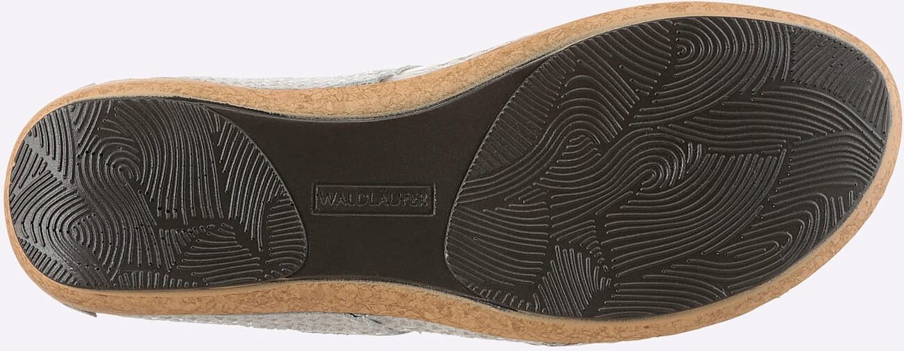 Sandalette WALDLÄUFER, Damen, Gr. 8, beige (bronzefarben), Nubukleder, Schuhe Sandalette bronzefarben 8