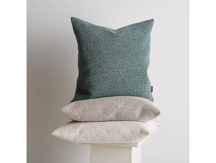 Housse de coussin Tony II Beige/Beige 46 x 46cm Tissu
