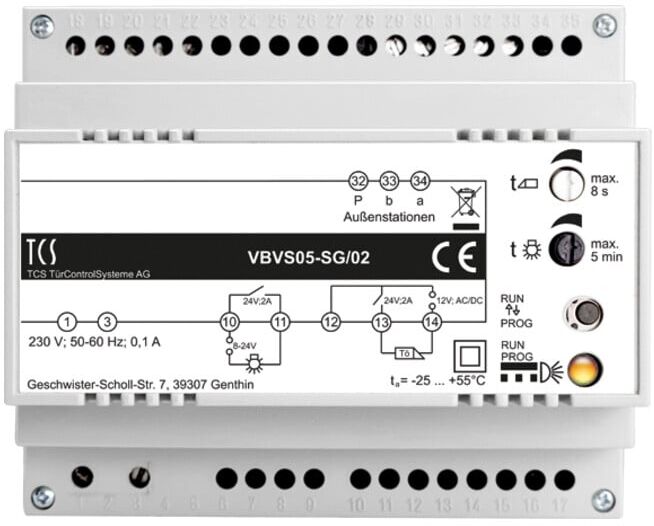 TCS Tür Control BUS-Steuergerät 1Strang,6TE VBVS05-SG/02)