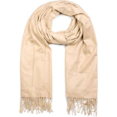 Schal STYLEBREAKER "Weicher Schal Uni mit Fransen", Damen, beige, Obermaterial: 100% Viskose CV., Modisch, Modetücher Schal