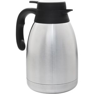 Böttcher-AG Thermoskanne  Edelstahl, mit Tipverschluss, silber, 1,5 Liter