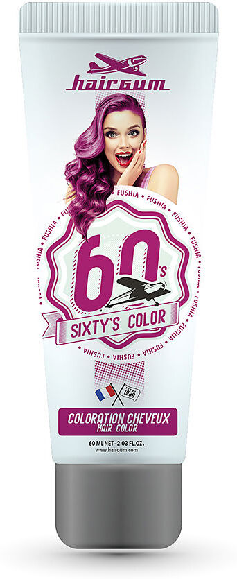 Hairgum SIXTY’S Color hair color #fushia