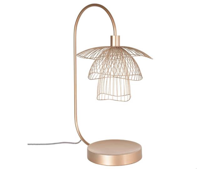 Forestier Designer Tischlampe Papillon XS, creme / amber, für Wohn- / Esszimmer, Metall, Design