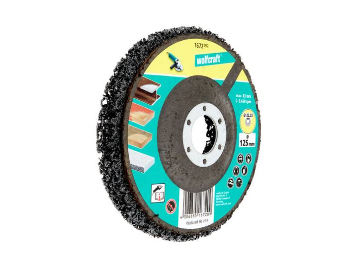 Wolfcraft Universal-Reinigungsscheibe Siliciumcarbid Nylon ⌀ 13 cm