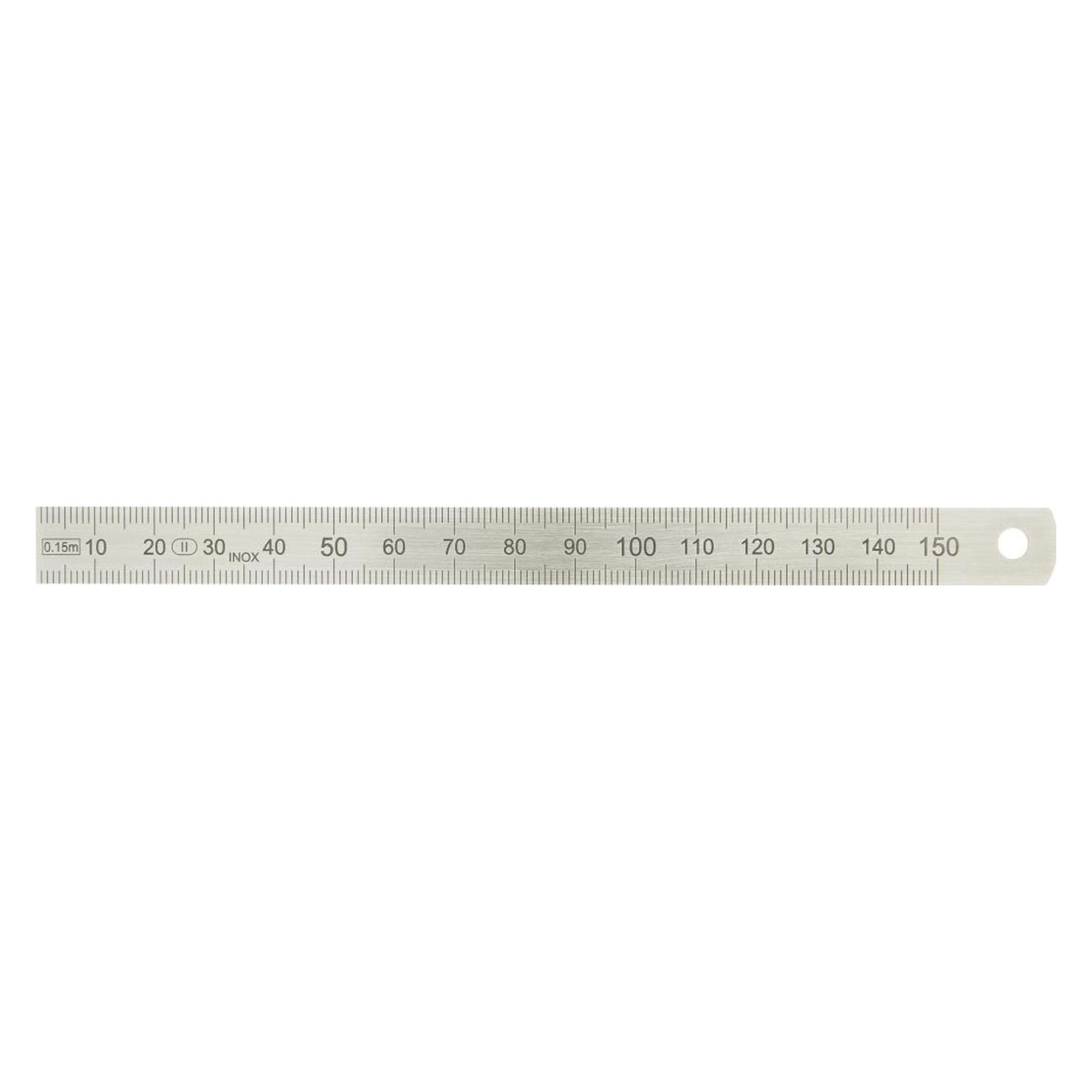 Magni Helios Preisser Stahlmassstab biegsam (rostfreier Federbandstahl, Skalierung: oben und unten 150 mm) (15 cm, Stahl) (4029713210311)