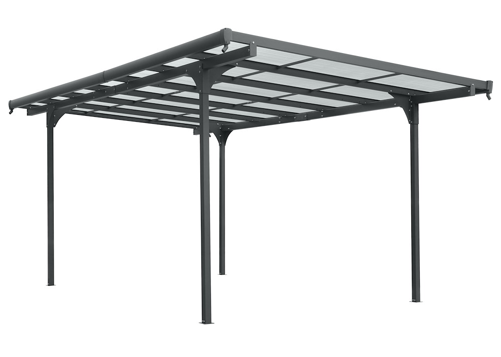 JUNGELMAR Carport Flachdach 6mm Pl. 299 x 496 x 226cm 16964998