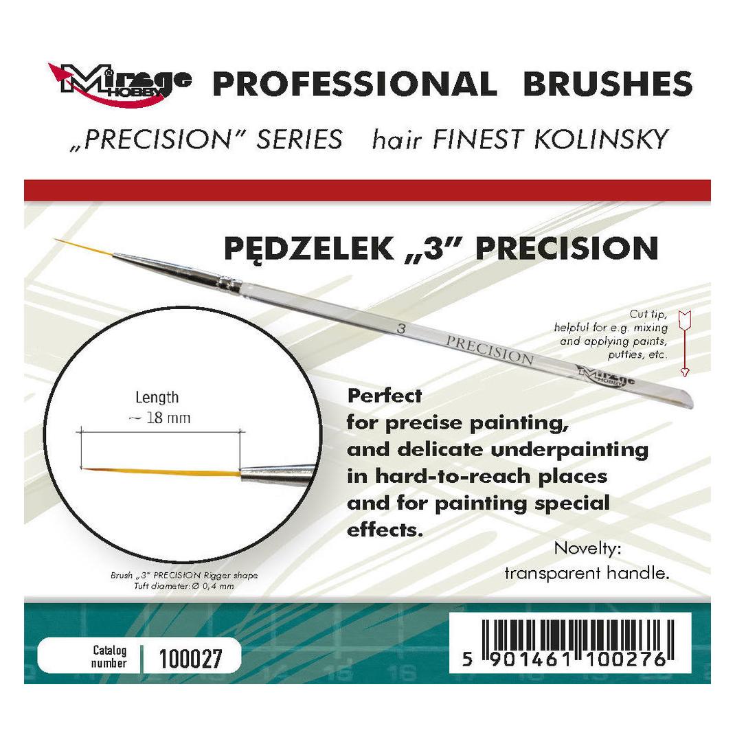 Mirage Hobby Mirage Brush Precision Kolinsky Size 3 (100027)