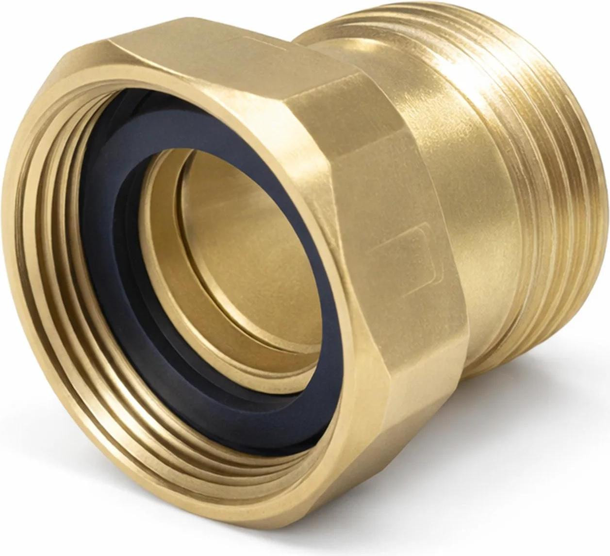 BWT E1-adapter 130 mm LF, loodvrij, HACCP, 5/4" AG x 5/4" IG