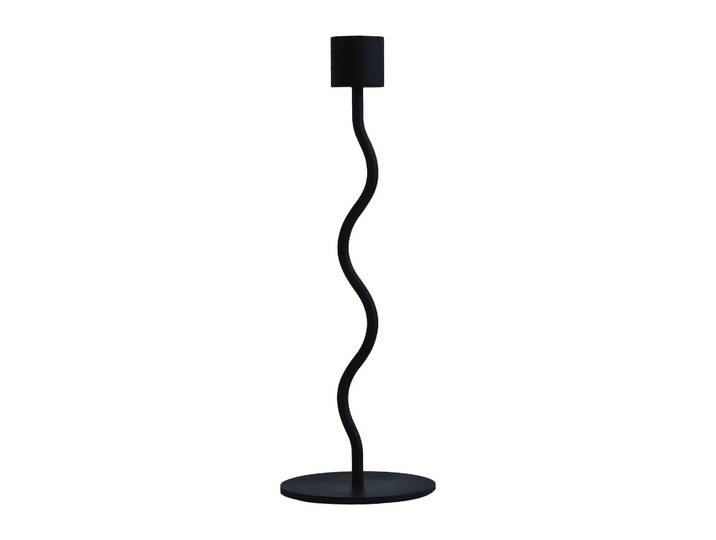 Cooee Design Bougeoir Curved 23 cm Noir