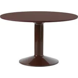 Midst Tisch 120 cm rund rot Linoleum