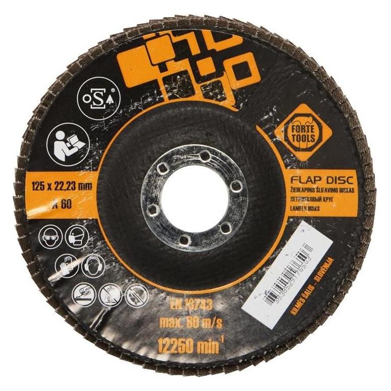 Forte tools ABRASIVE FLAP DISC 125X22.23 NR60, SIDE (60) (36519576)