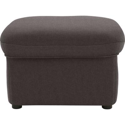 Hocker DOMO COLLECTION "Faenza", braun (espresso), B:60cm H:41cm T:60cm, 92% Polyester, 8% Nylon, Hocker, Polsterhocker, DOMO collection Hocker, in großer Farbvielfalt