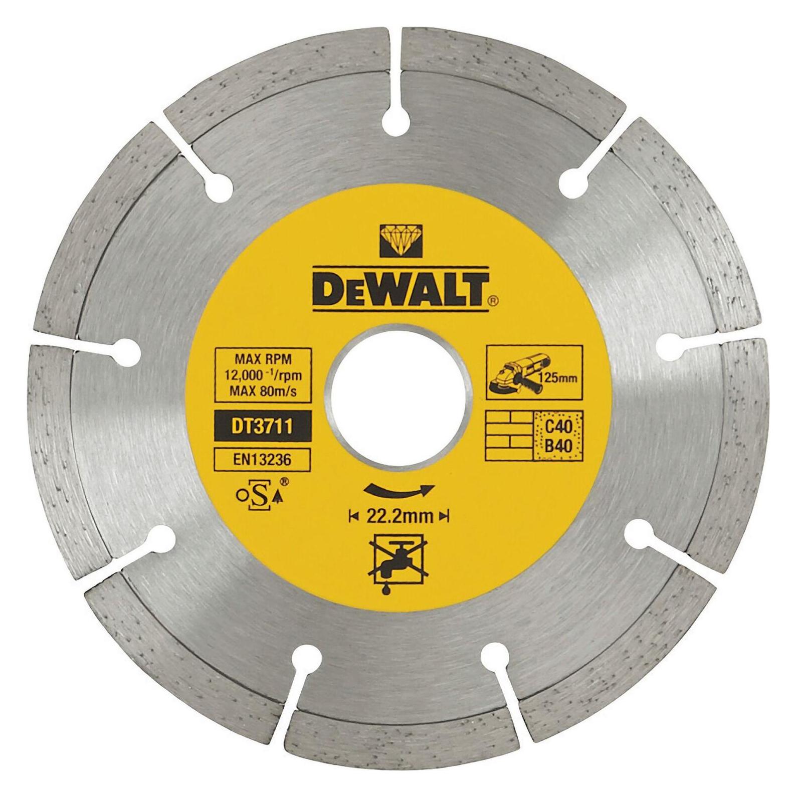 DeWalt Porfessional Economy DiamantTrennschei DT3711ine Baustellenmaterialien Schneller. einfacher S (DT3711-QZ)
