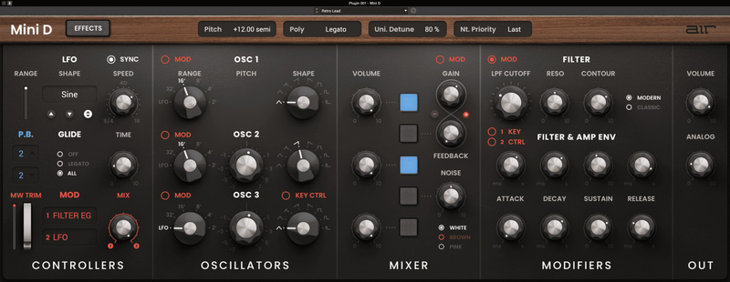 AIR Music Technology Mini D