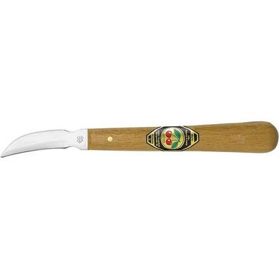 Schnitzmesser m.doppelseitiger geb.Schneide KIRSCHEN