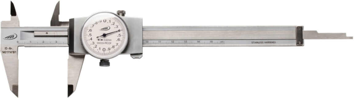 Helios Preisser UhrmessschieberZeigerumdrehung 2 mm 1/50 150 x 40 mm ; Helios-Preisser (0217501)