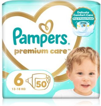 Pampers Premium Care Size 6 fraldas descartáveis 13-18 kg 50 un.. Premium Care Size 6