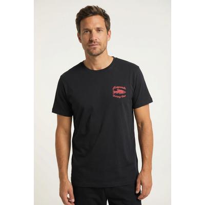 T-Shirt ICEPEAK "MOSBACH", Herren, Gr. XXL, schwarz (anthrazit), Obermaterial: 100% Baumwolle, Shirts T-Shirt, mit Print, aus Baumwolle, klassischer T-Shirt-Schnitt