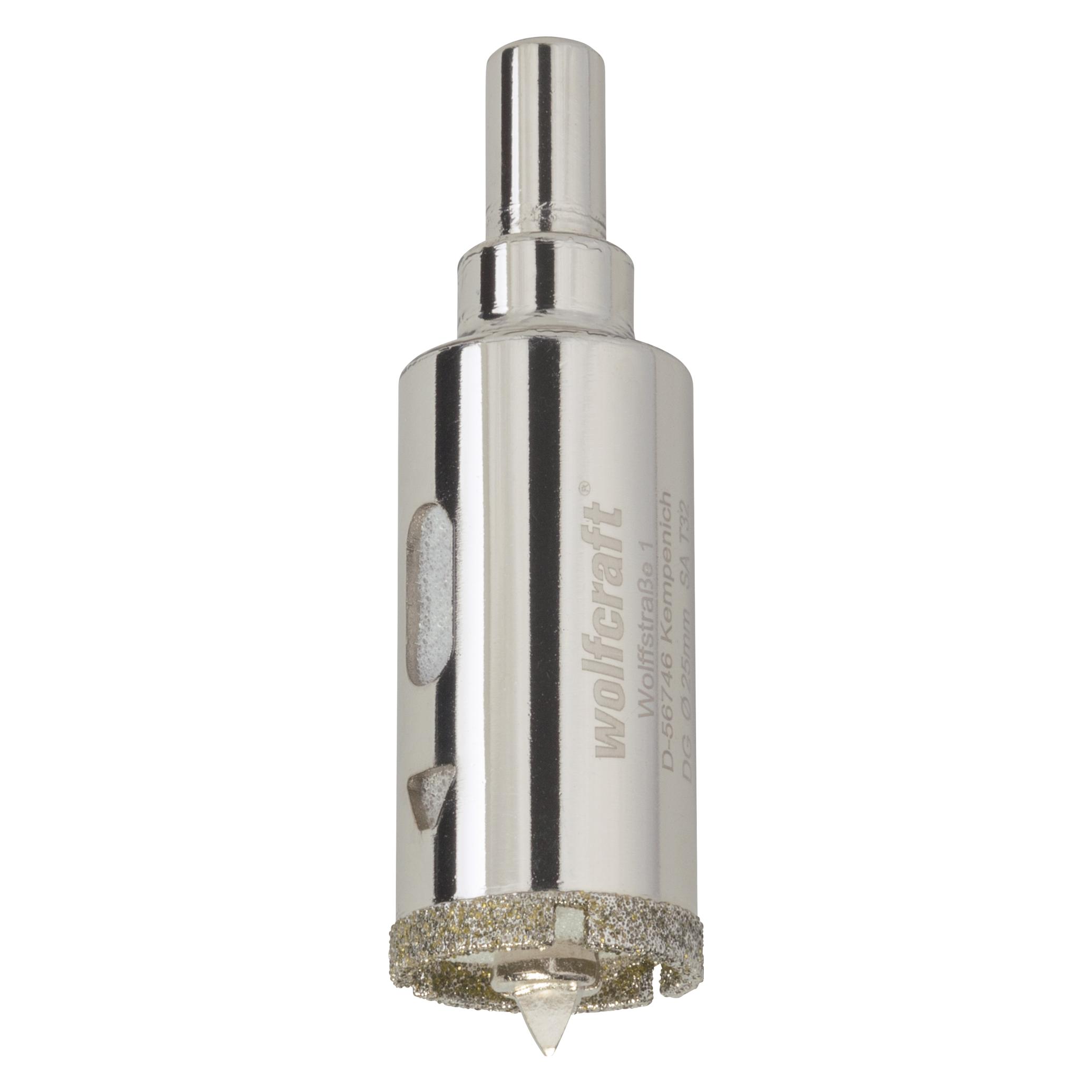 wolfcraft 1 Diamantbestr. Bohrkrone m.Schaft ø25mm (25 mm) (5924000)