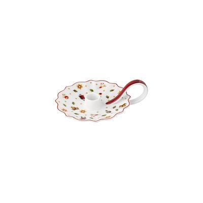 Kerzenhalter VILLEROY & BOCH "Kerzenständer Toy's Delight Decoration 16,4 x 13,4 cm bunt", bunt, B:13,4cm H:5,2cm T:16,4cm, Porzellan, Kerzenhalter, Kerzenhalter, handwäsche empfohlen