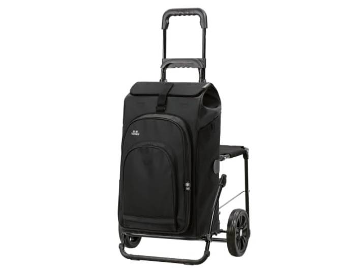 Andersen Komfort Shopper Hydro ausklappbarer Stuhl Einkaufstrolley Sitz Thermofach Rucksack