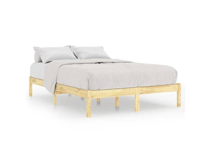 CHEZ ZENG Cadre de lit sans matelas bois massif LL14349