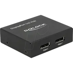 DELOCK 87691 - DisplayPort Splitter, 1x DisplayPort > 2x DisplayPort, 4K