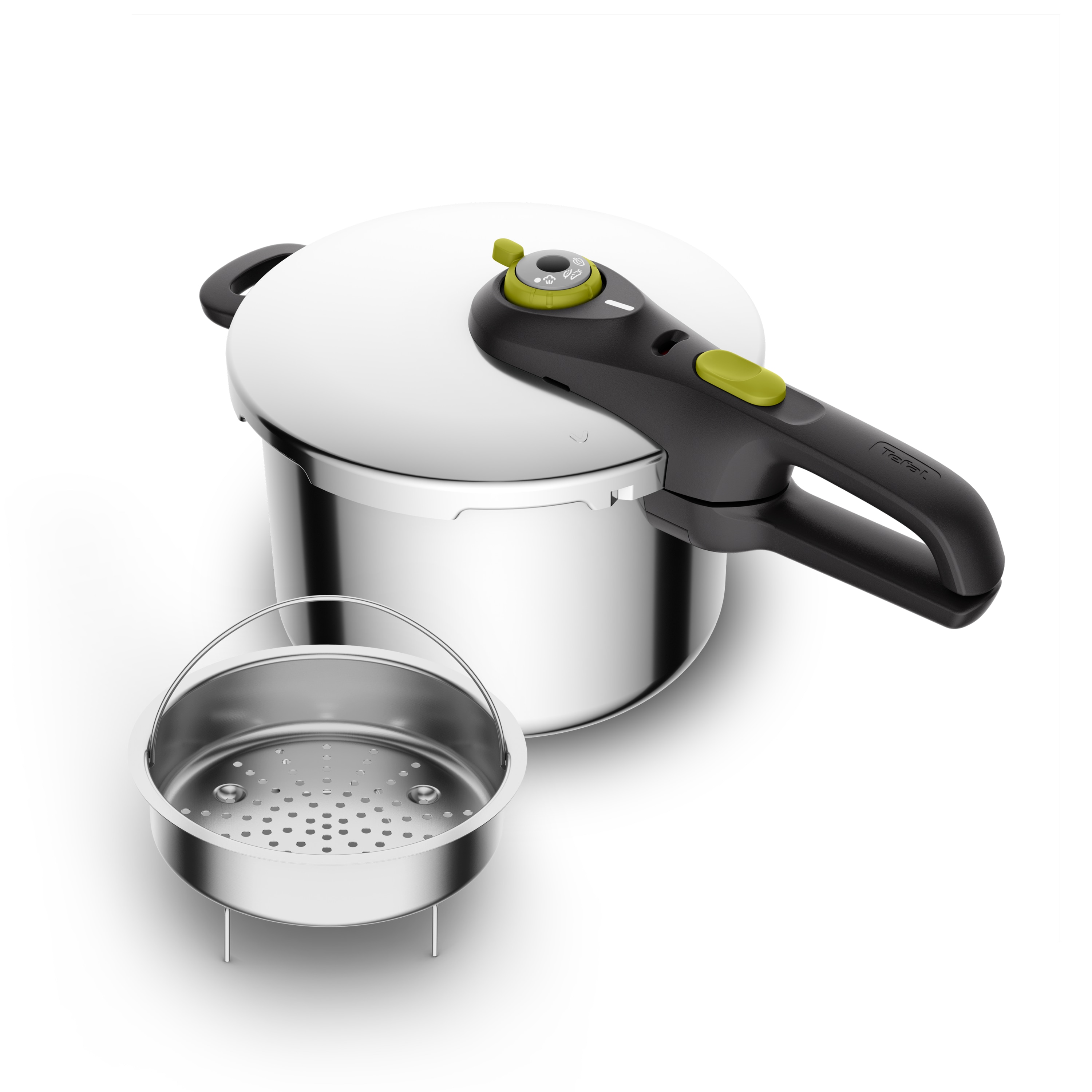 Tefal P25307 Schnellkochtopf Secure 5 Neo, Fassungsvermögen 6L inkl. Korb P2530738