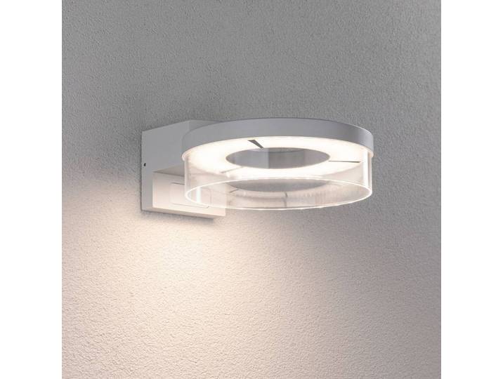 Paulmann Außenwandleuchte mit Bewegungsmelder Capera, weiß / opal, Aluminium, Modern