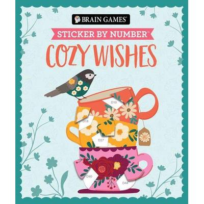 Brain Games - Sticker by Number: Cozy Wishes (27 Images to Sticker), Taschenbuch von Publications International Ltd,New Seasons,Brain Games,