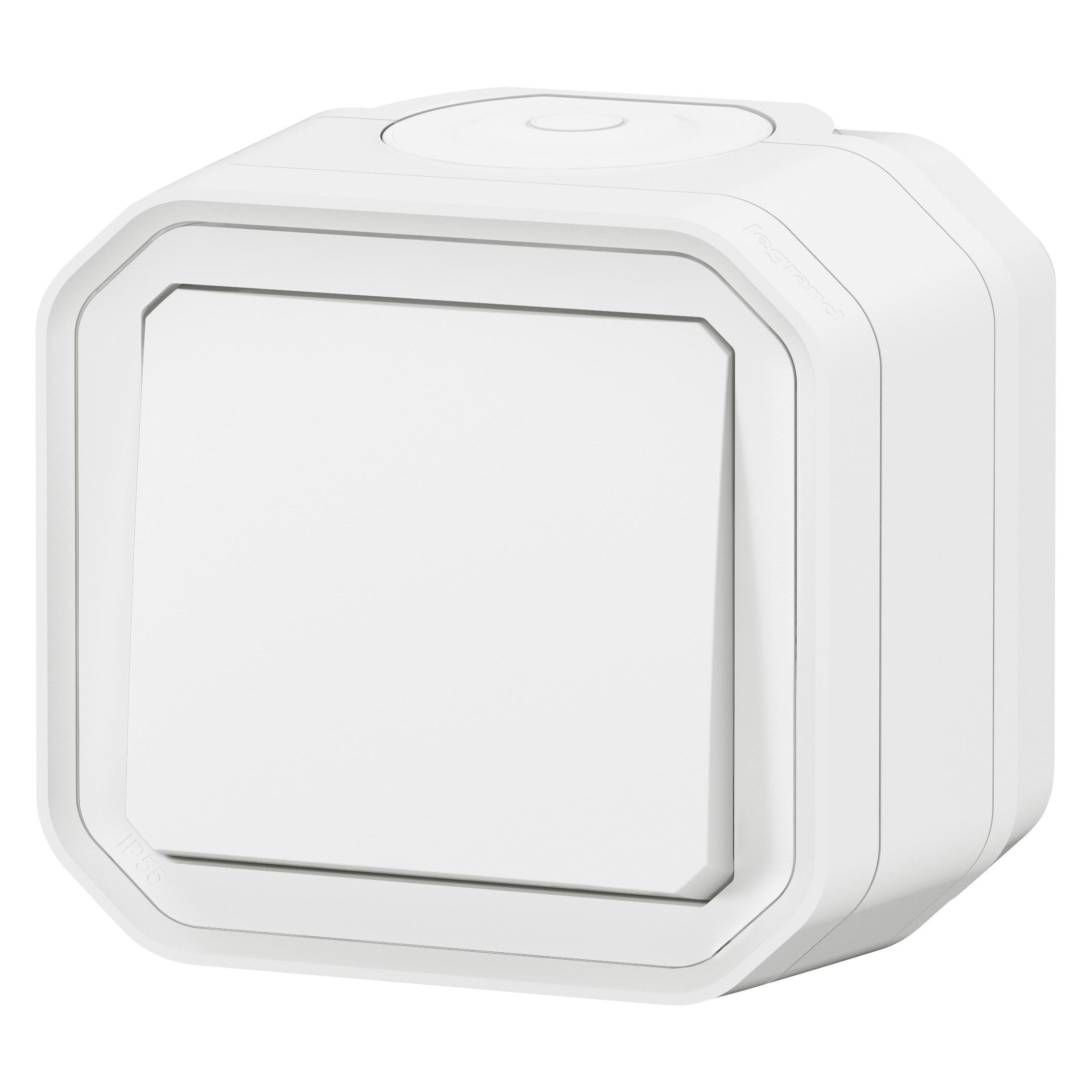 Legrand Plexo New Feuchtraum-Aufputz-1-Fach Wechselschalter (069751L)