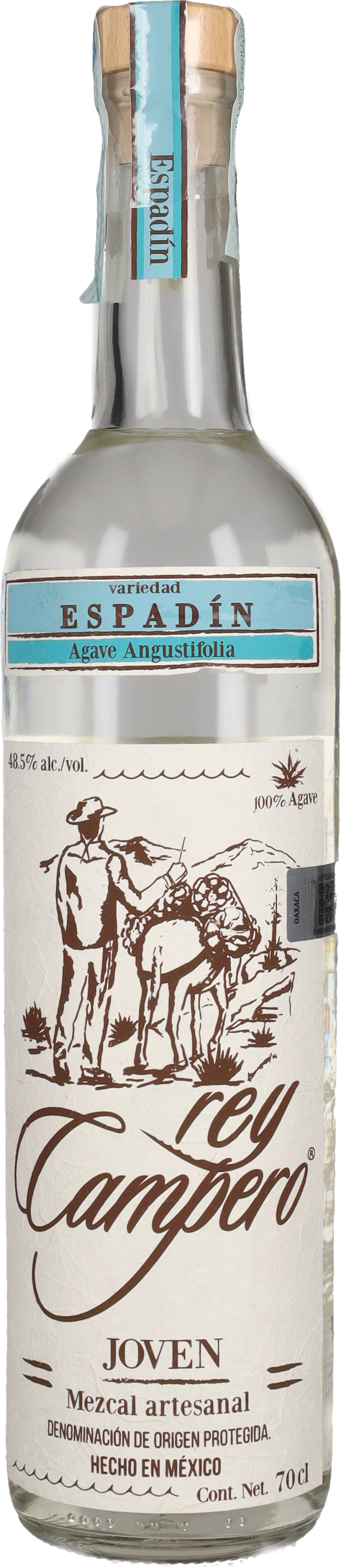 Rey Campero Mezcal Artesanal Joven Espadin