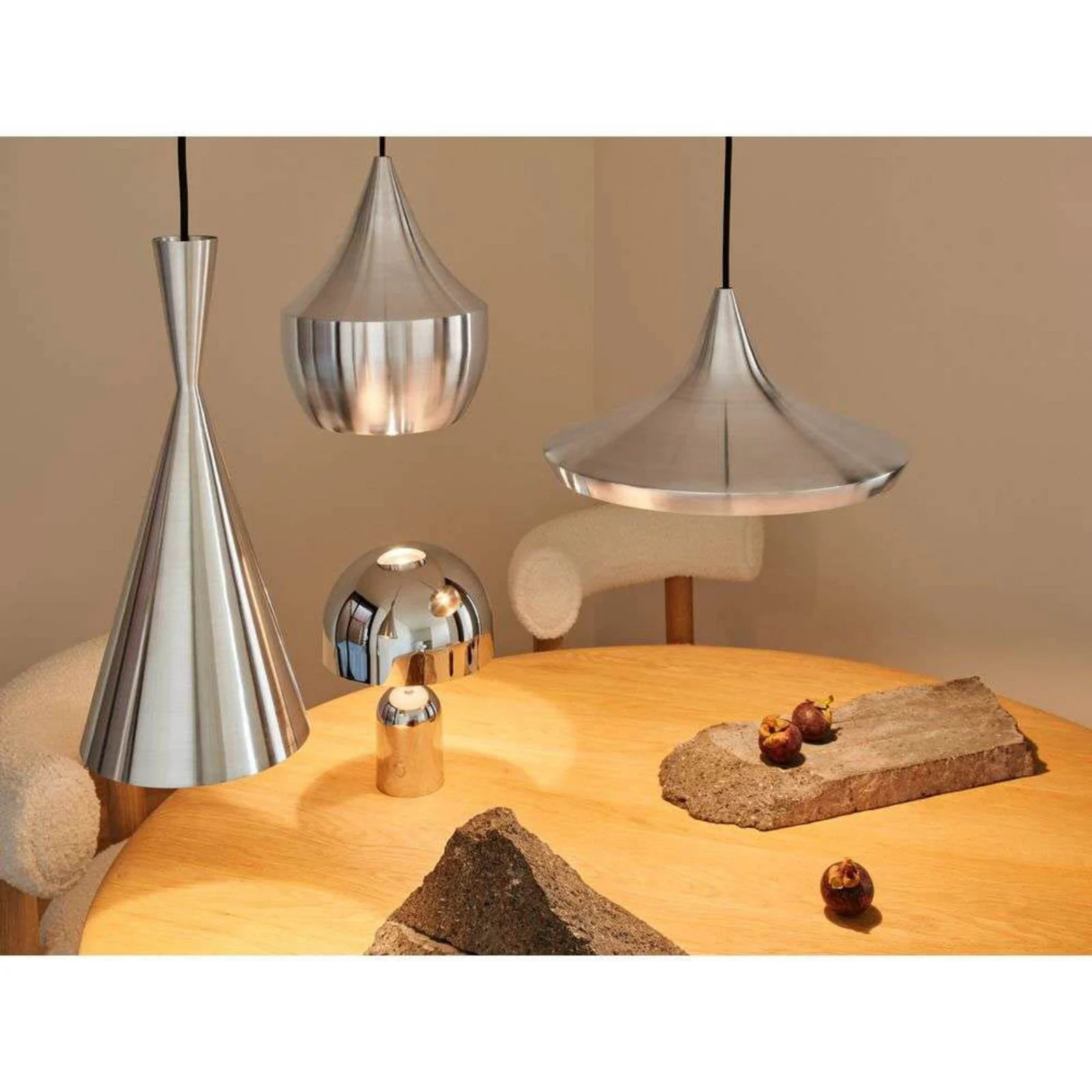 Tom Dixon Beat Unbeaten Tall LED hanglamp van aluminium