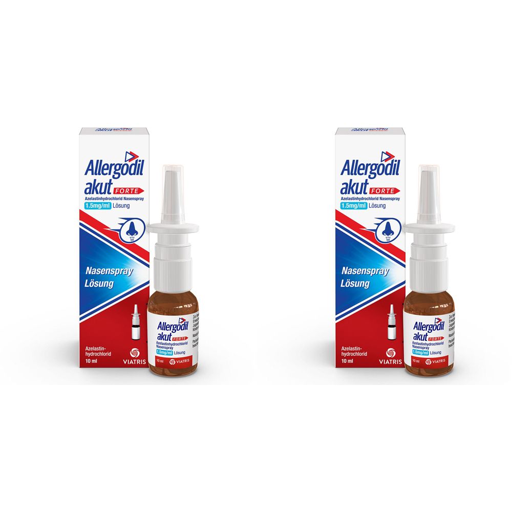 Allergodil Akut Forte Nase Doppelpack 2x10 ml Nasenspray