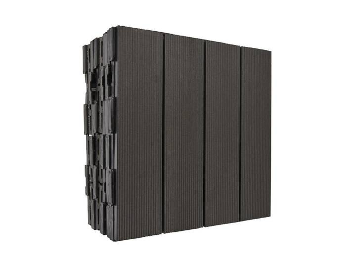 Klickfliese HPC M-Shape Ebony 30 × 30 cm 6 Stück 0.54 m2
