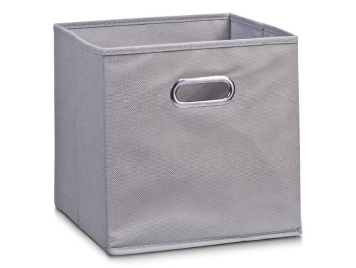 Zeller 14130 opbergdoos, vlies, L 28 x B 28 x H 28 cm, grijs
