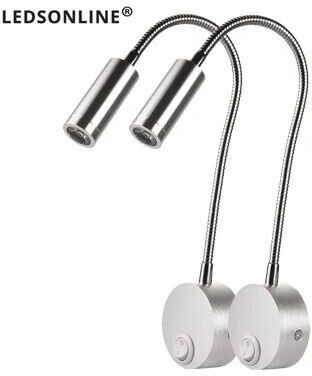 Uplift Picks 2 Piece Modern Wall Sconce Set Bedroom Bedside Lights silver cold White (6000k)