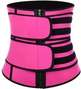 Uplift Essentials Womens Fitness Sauna Sweat Neoprene Slimming Belt rose Red 3xl