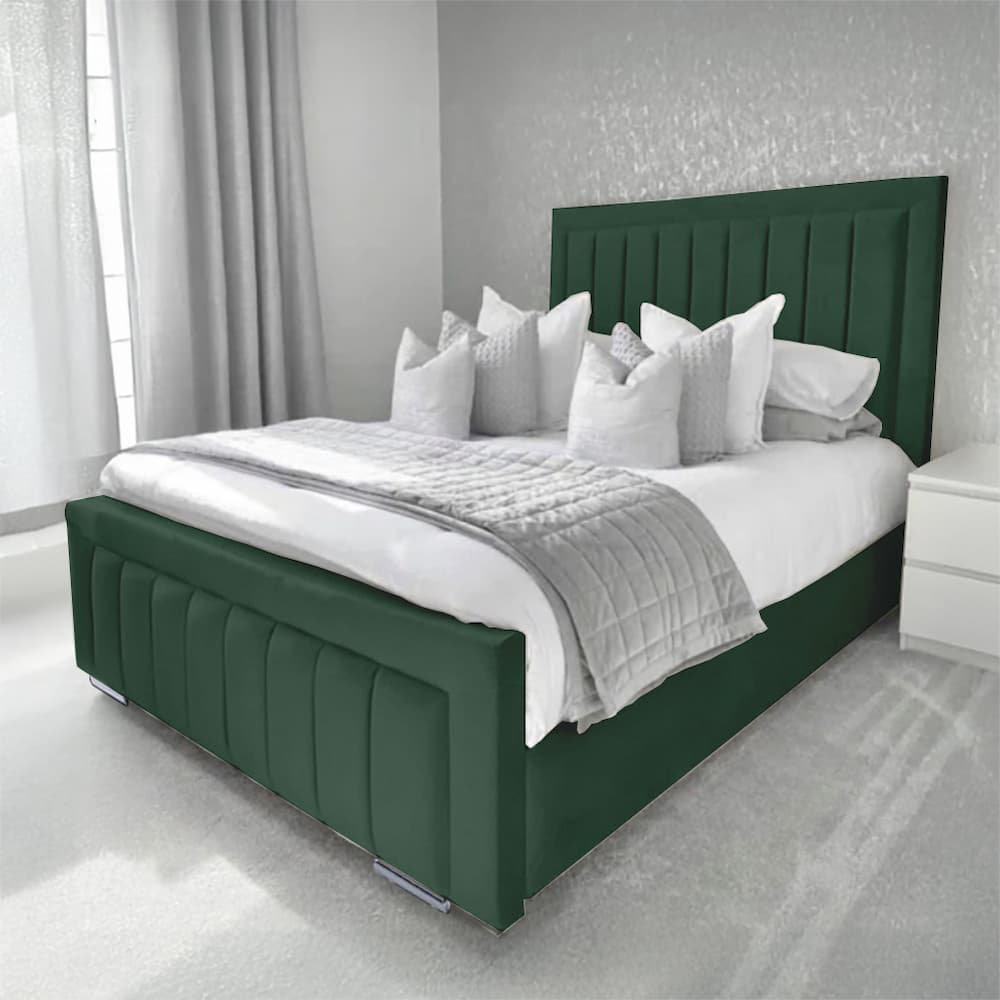 Canora Grey Abianna Upholstered Bed Emerald Double (4'6)
