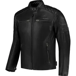 Rusty Stitches Jari V2, Lederjacke - Schwarz - S